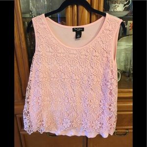 Nue Options lace tank top